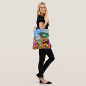 Beach Canvas tas Family Sand German Shepherd Dog (Op model)