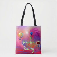 Beach Canvas tas Family Sand Welcome Balloons