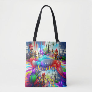 Beach Canvas tas Family Sand Welcome Balloons
