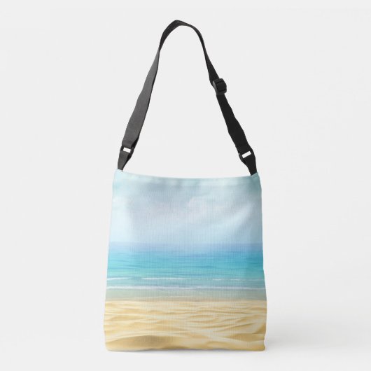 Beach Canvas tas met Funny Bathing Beauty (Achterkant)