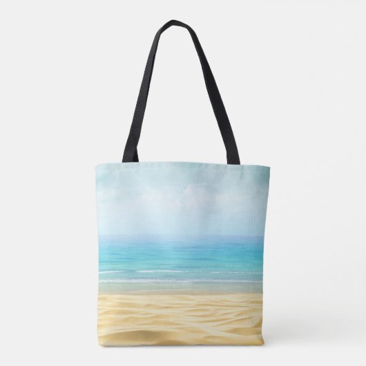 Beach Canvas tas met Funny Bathing Beauty (Achterkant)