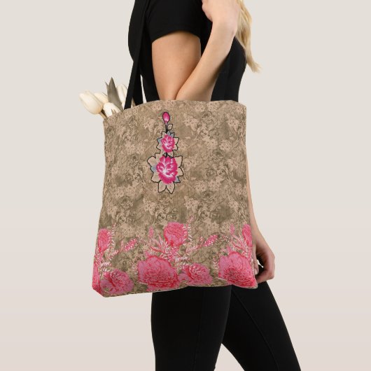 Beach Canvas tas voor vrouwen | Stro- en denimport (Dichtbij)
