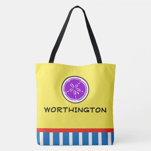 Beach Canvas tas - Zie Terug (Achterkant)