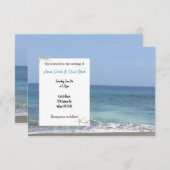 Beach Casual Weddenschap Kaart (Voorkant / Achterkant)