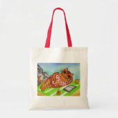 Beach Cat Canvas tas (Voorkant)