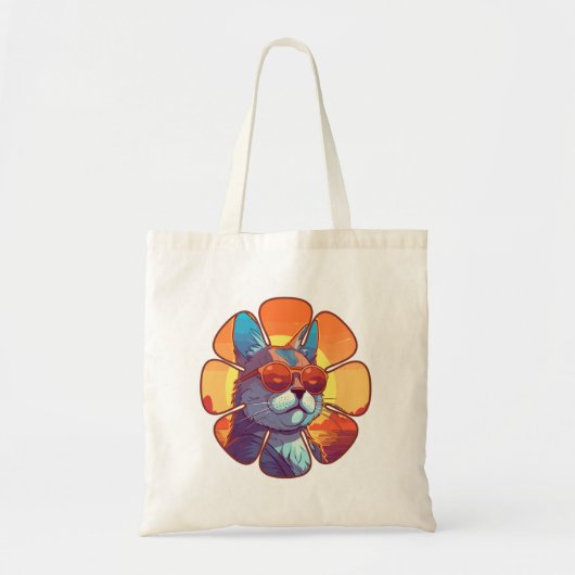 Beach Cat Tote Bag (Voorkant)