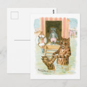 Beach Cats door Louis Wain Briefkaart (Voorkant / Achterkant)
