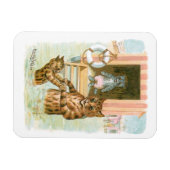Beach Cats door Louis Wain Magneet (Horizontaal)