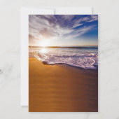 Beach Celebration of Life Funeral Kaart (Achterkant)
