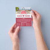 Beach-ceremonie, bruiloft-gebeurtenissenplanner Ad Flyer (Hand)
