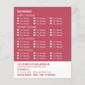 Beach-ceremonie, bruiloft-gebeurtenissenplanner Ad Flyer (Achterkant)