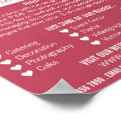 Beach-ceremonie, bruiloft-gebeurtenissenplanner Ad Poster (Hoek)