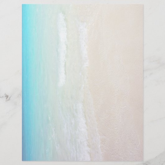 Beach Ceremony Program Photo Template Starfish (Achterkant)