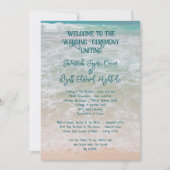 Beach Ceremony Programma Eenvoudige pagina (Voorkant)