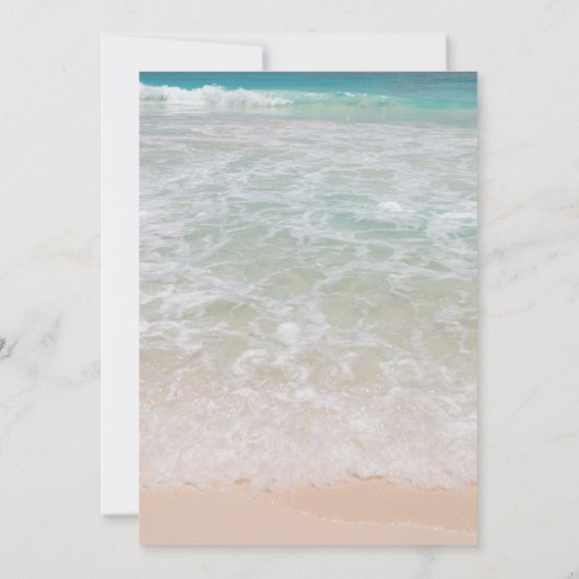 Beach Ceremony Programma Eenvoudige pagina (Achterkant)