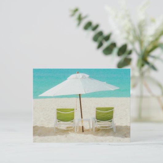 Beach Chairs, Anguilla Briefkaart (Staand voorkant)