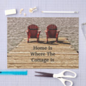 Beach Chairs at Lake Home is waar het net zich bev Tissuepapier (Craft)