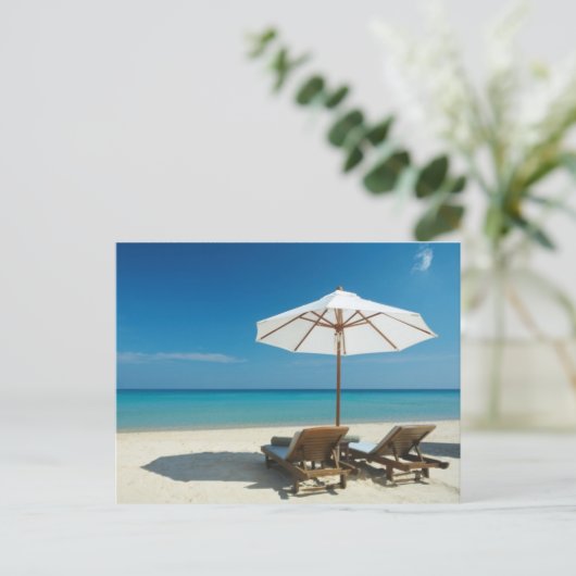 Beach Chairs Briefkaart (Staand voorkant)