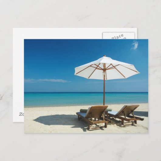 Beach Chairs Briefkaart (Voorkant / Achterkant)
