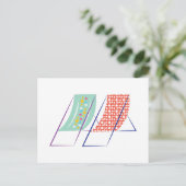 Beach Chairs Briefkaart (Staand voorkant)