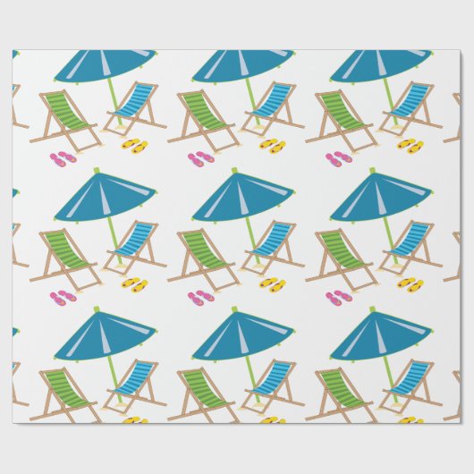 Beach Chairs Cadeaupapier (Vlak)