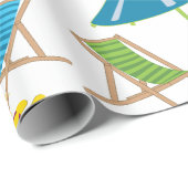 Beach Chairs Cadeaupapier (Rol Hoek)