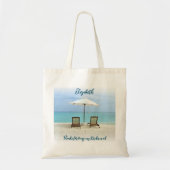 Beach Chairs Dank u Bridesmaid Bag Tote Bag (Voorkant)