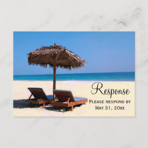 Beach Chairs Destination Wedding RSVP