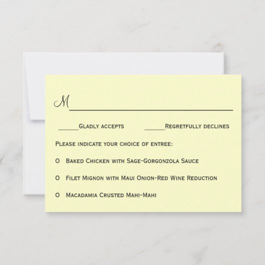 Beach Chairs Destination Wedding RSVP (Achterkant)