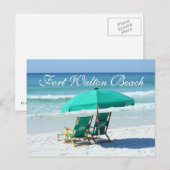 Beach Chairs - Fort Walton Beach, Florida Briefkaart (Voorkant / Achterkant)