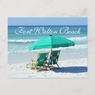 Beach Chairs - Fort Walton Beach, Florida Briefkaart