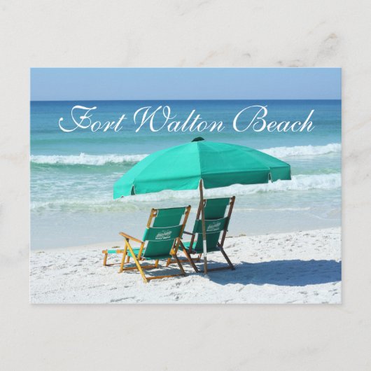 Beach Chairs - Fort Walton Beach, Florida Briefkaart (Voorkant)