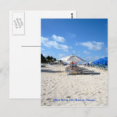 Beach Chairs on Isla Mujeres Briefkaart (Voorkant / Achterkant)