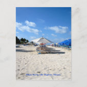 Beach Chairs on Isla Mujeres Briefkaart (Voorkant)