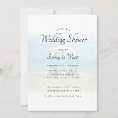 Beach Chairs Paradise Wedding Shower-uitnodigingen Kaart (Voorkant)