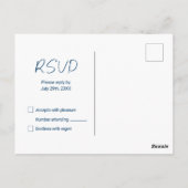 Beach Chairs Response RSVP Briefkaart (Achterkant)