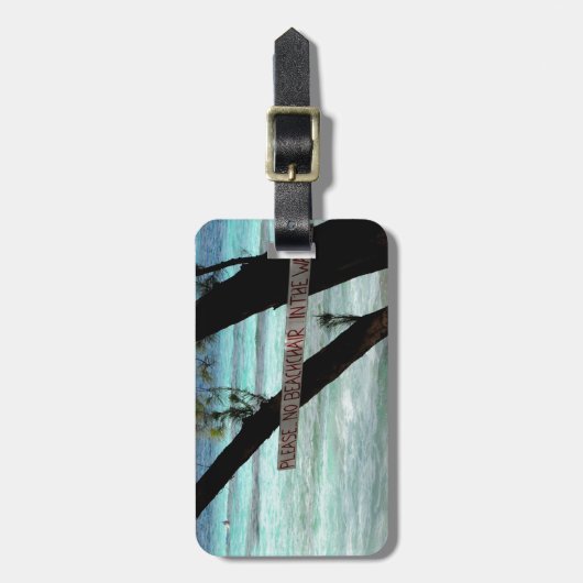 Beach Chairs Rum Point Grand Cayman Bagagelabel (Voorkant verticaal)