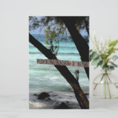 Beach Chairs Rum Point Grand Cayman Briefpapier (Staand voorkant)