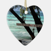 Beach Chairs Rum Point Grand Cayman Keramisch Ornament (Rechts)