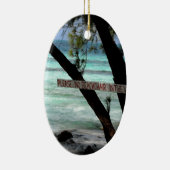 Beach Chairs Rum Point Grand Cayman Keramisch Ornament (Rechts)