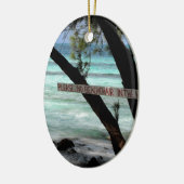 Beach Chairs Rum Point Grand Cayman Keramisch Ornament (Links)