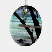 Beach Chairs Rum Point Grand Cayman Keramisch Ornament (Rechts)