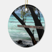 Beach Chairs Rum Point Grand Cayman Keramisch Ornament (Links)
