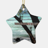 Beach Chairs Rum Point Grand Cayman Keramisch Ornament (Links)