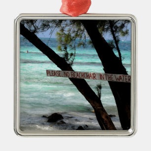 Beach Chairs Rum Point Grand Cayman Metalen Ornament