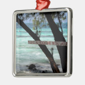 Beach Chairs Rum Point Grand Cayman Metalen Ornament (Links)