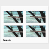 Beach Chairs Rum Point Grand Cayman Rechthoekige Sticker (Vel)