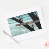 Beach Chairs Rum Point Grand Cayman Rechthoekige Sticker (Envelop)