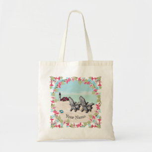 Beach Chairs vuurtoren canvas tas