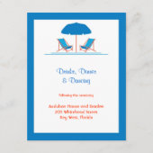 Beach Chairs Weddenschapskaart Informatiekaartje (Voorkant)